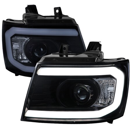 Spec-D Tuning Chevy Avalanche Projector Headlights 2007-2013 2LHP-AVA07G-G2-TM